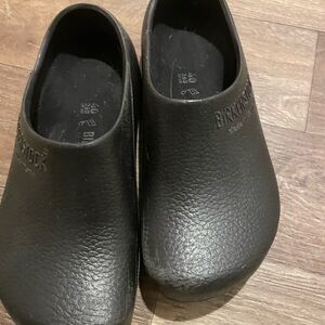 Birkenstock Dark Leather Clogs